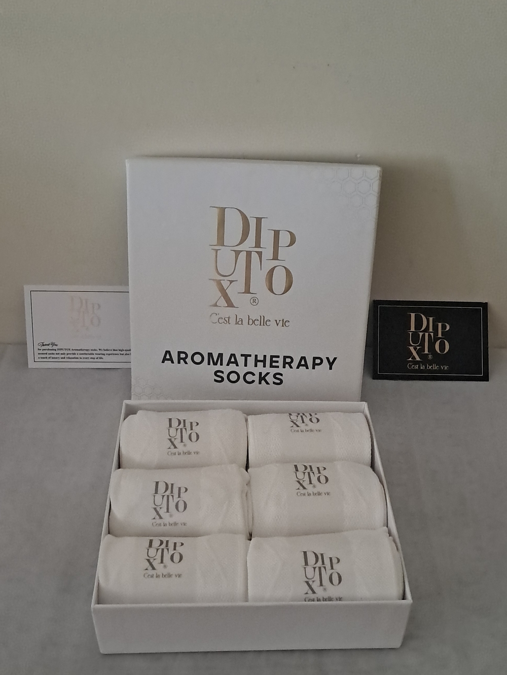 Aromatherapy Women's Crew Socks - White (6-Pack)